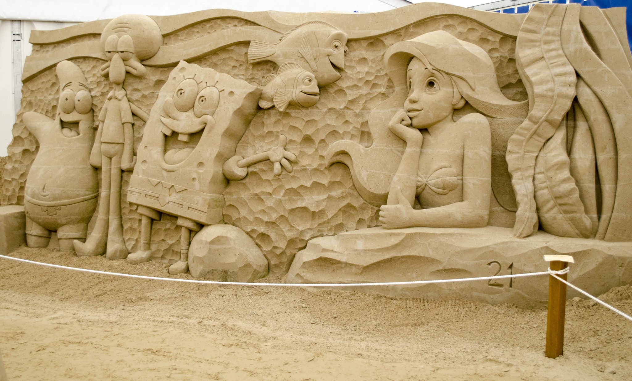 Sponge Bob - Nemo - Arielle Sandskulpturen