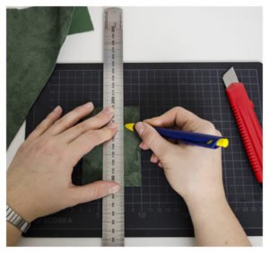 anzeichnen für Lederquasten DIY