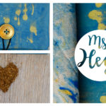 tabakbeutel mit marmoriertem Stoff -Marmor Splash- von Ms. Hey