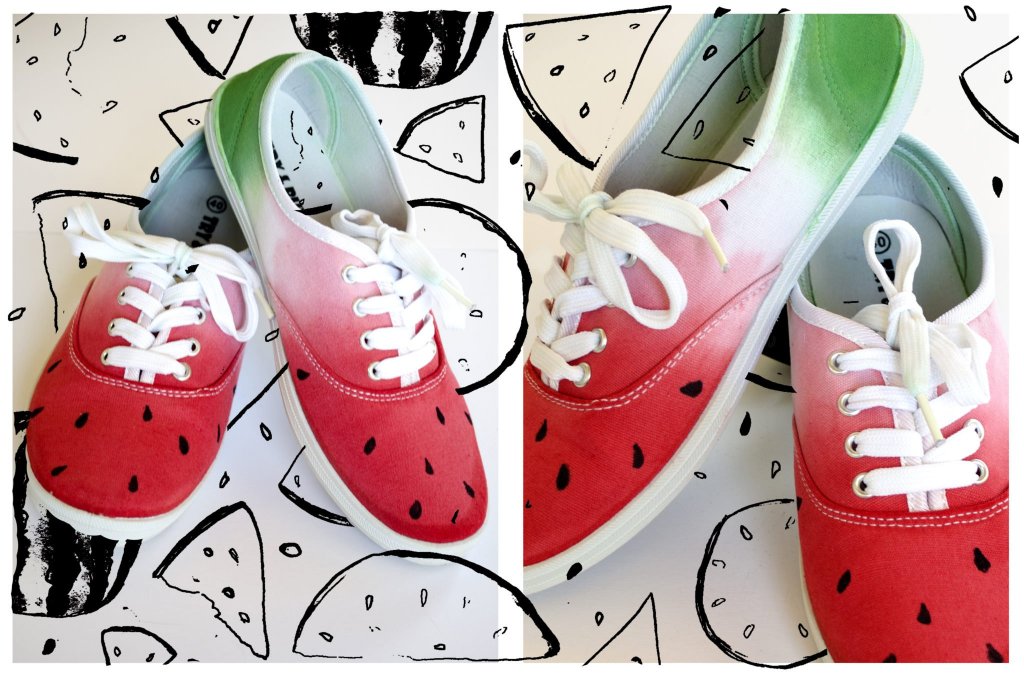 Dip- Dye Melonen-Schuhe von Ms.Hey! voll coole Sommerschuhe!