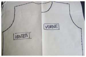 t-shirt selber machen Schnitt kopiert