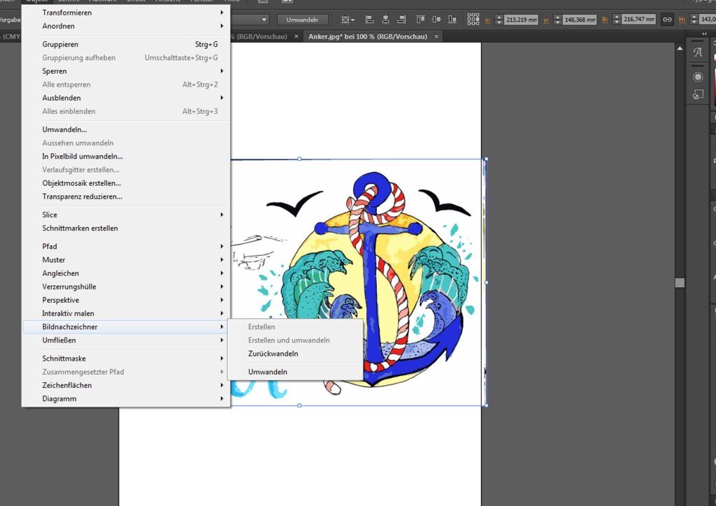 Illustration im Illustrator nachzeichnen - Ms. Hey! Textildesign
