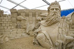 Vineta und Atlantis Sandskulpturen
